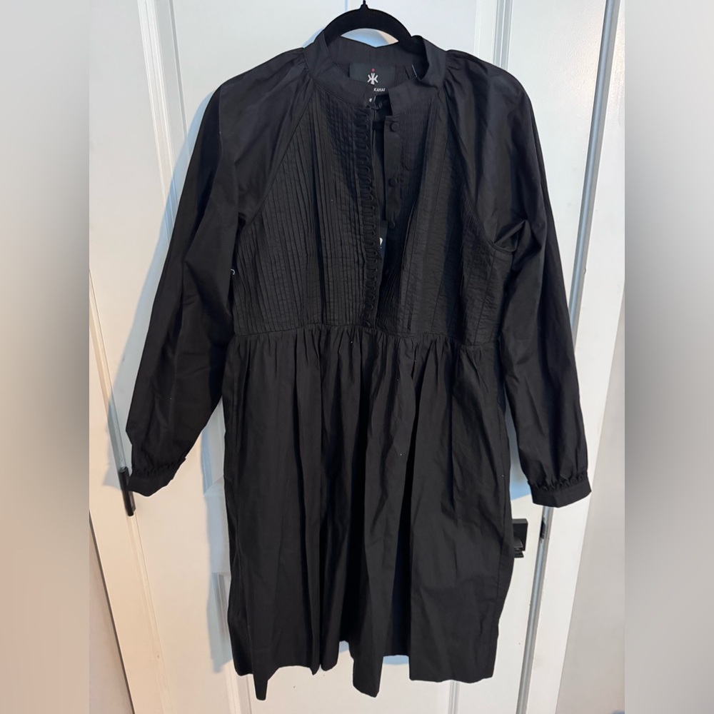 Elegant Black Long-Sleeve Dress